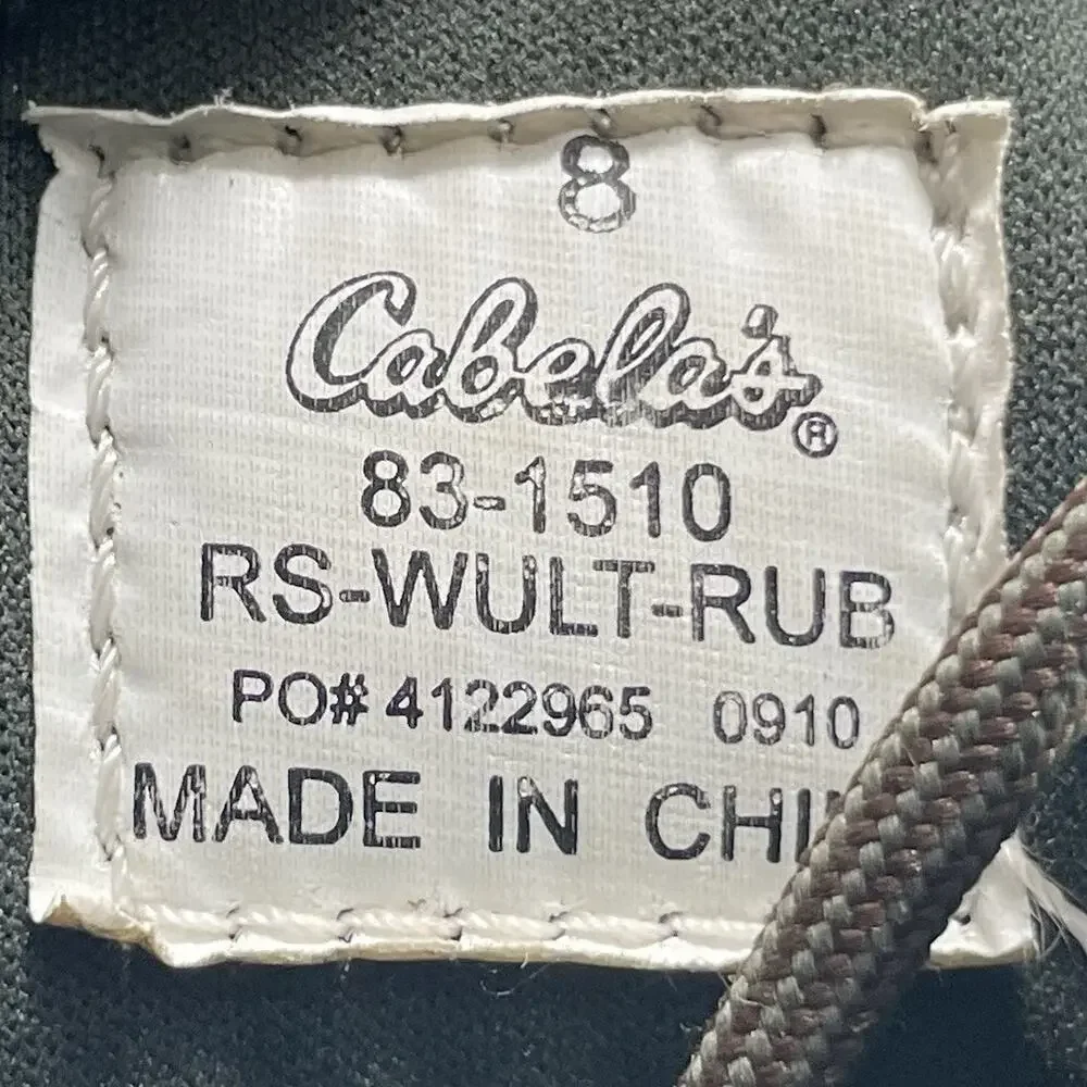 Cabelas 83-1510 Fishing Boots Mens Size 8 Waterproof Mud Wader Heavy Duty